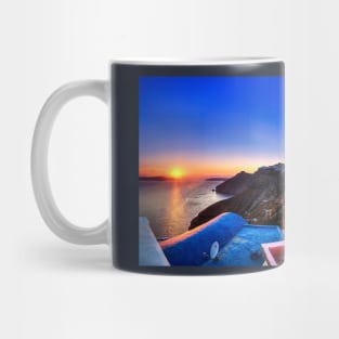 Santorini Sunset Panorama Mug